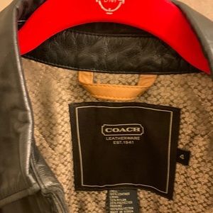 Coach leather jacket